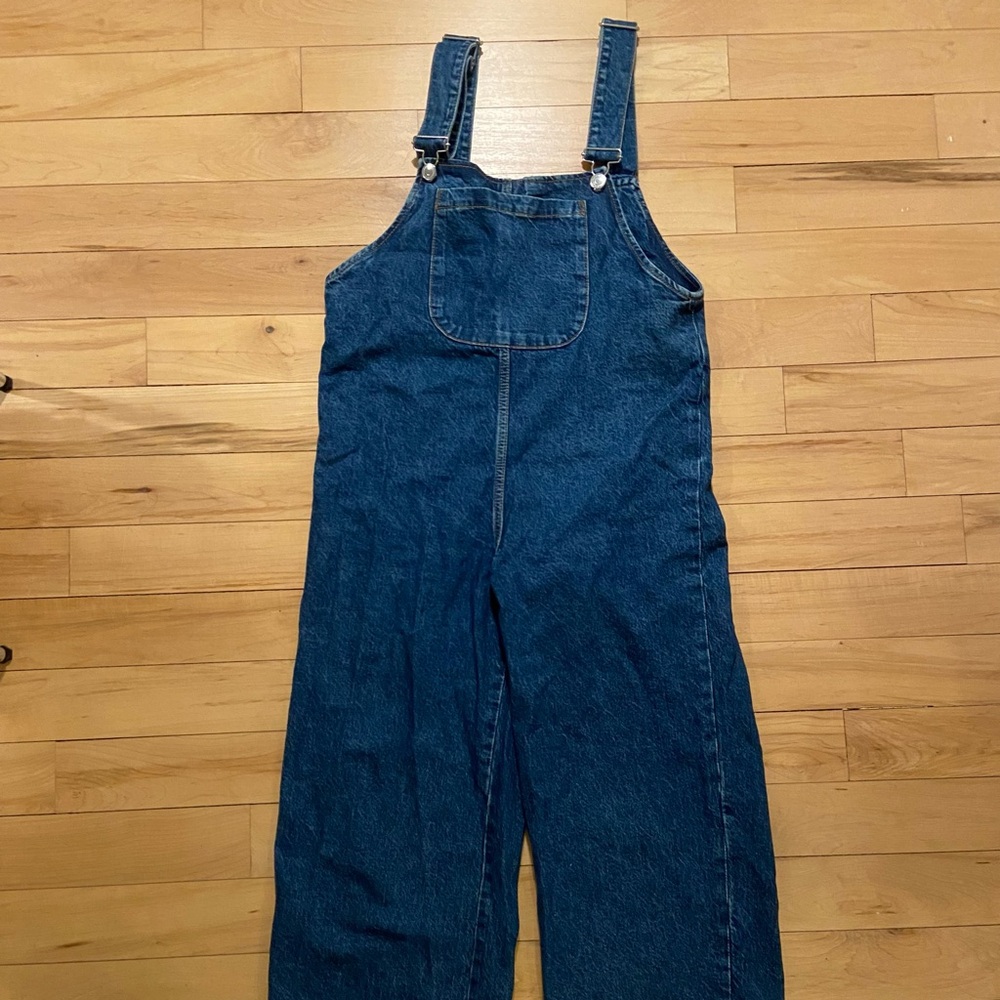 Zara Classic Blue Denim Overalls